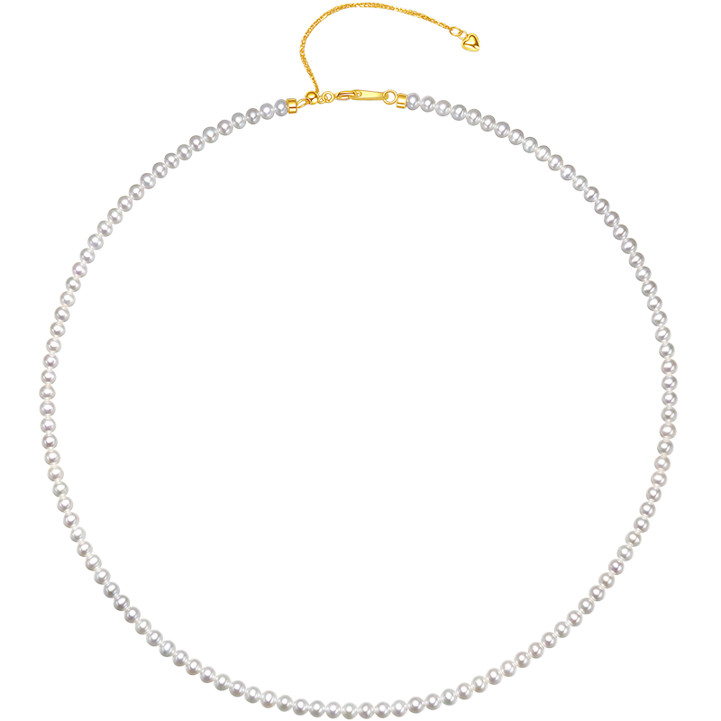 Tahitian Aurora Millet Beads Pearl Necklace 925 Silver Natural Freshwater Baby Beads Collarbone Chain High Sense Jewelry