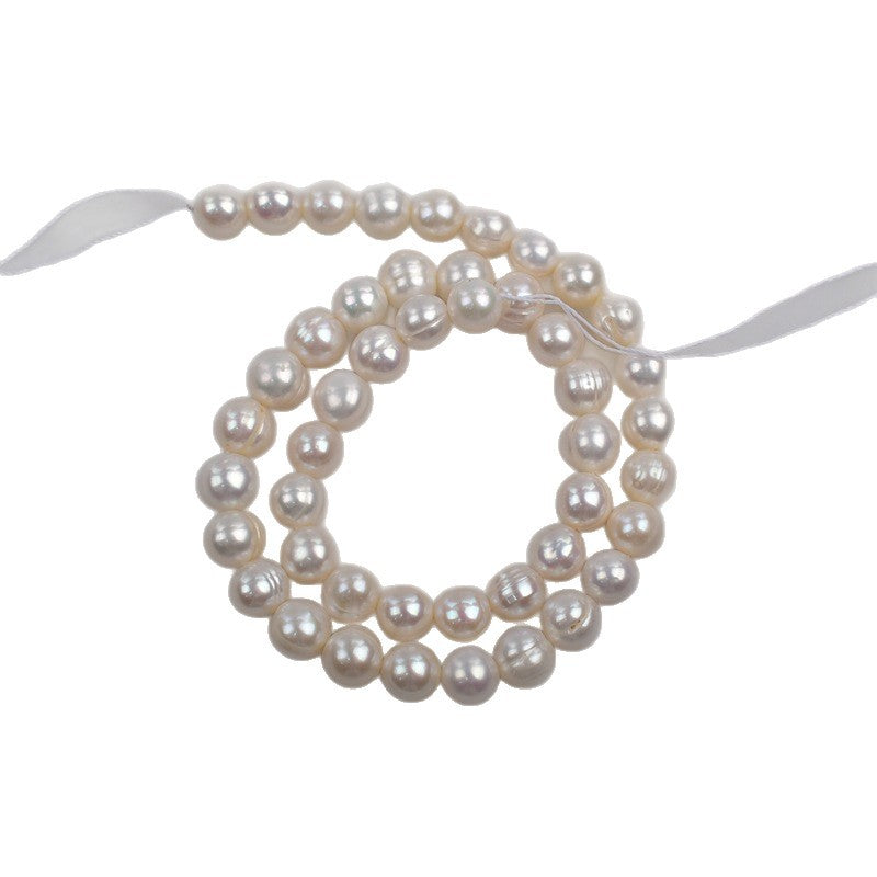 1159 natural freshwater pearl thread round pearl DIY jewelry material accessories wholesale