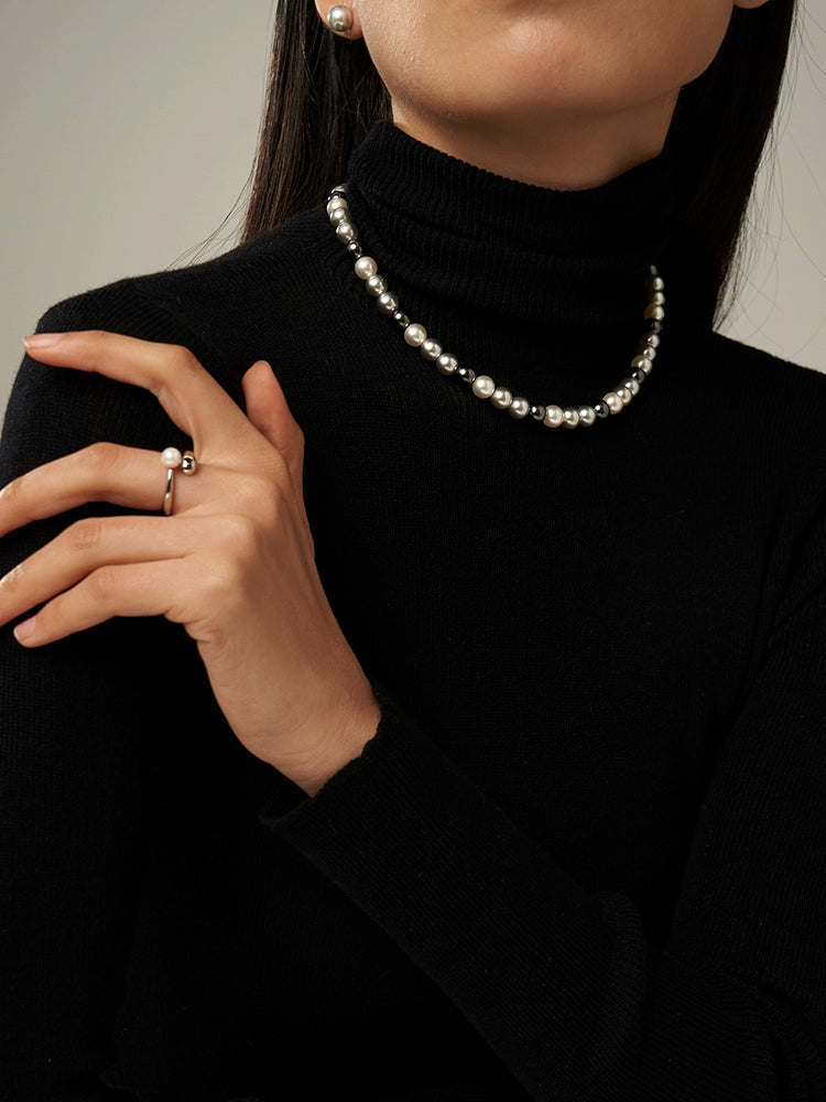 Necklace set female original collarbone chain retro light luxury high sense not picky