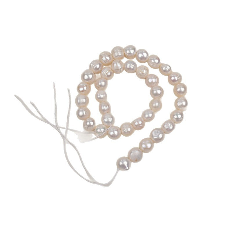 1157 10-11Mm Round Beads Natural Freshwater Pearl DIY Bracelet Necklace work in progress Pearl Loose Beads