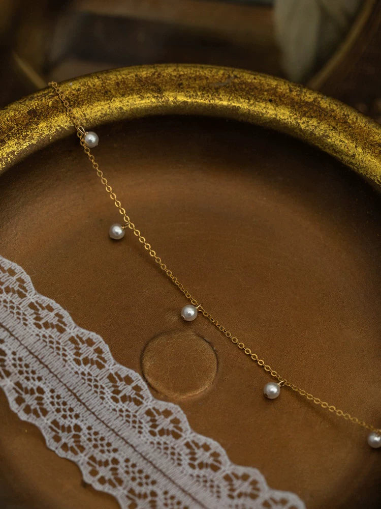 Gypsy, Pearl Necklace Women's New High-end Simple Chain Women's Gift