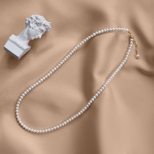 Natural freshwater pearl necklace BABY beads millet beads neck joint niche luxury collarbone chain XL054