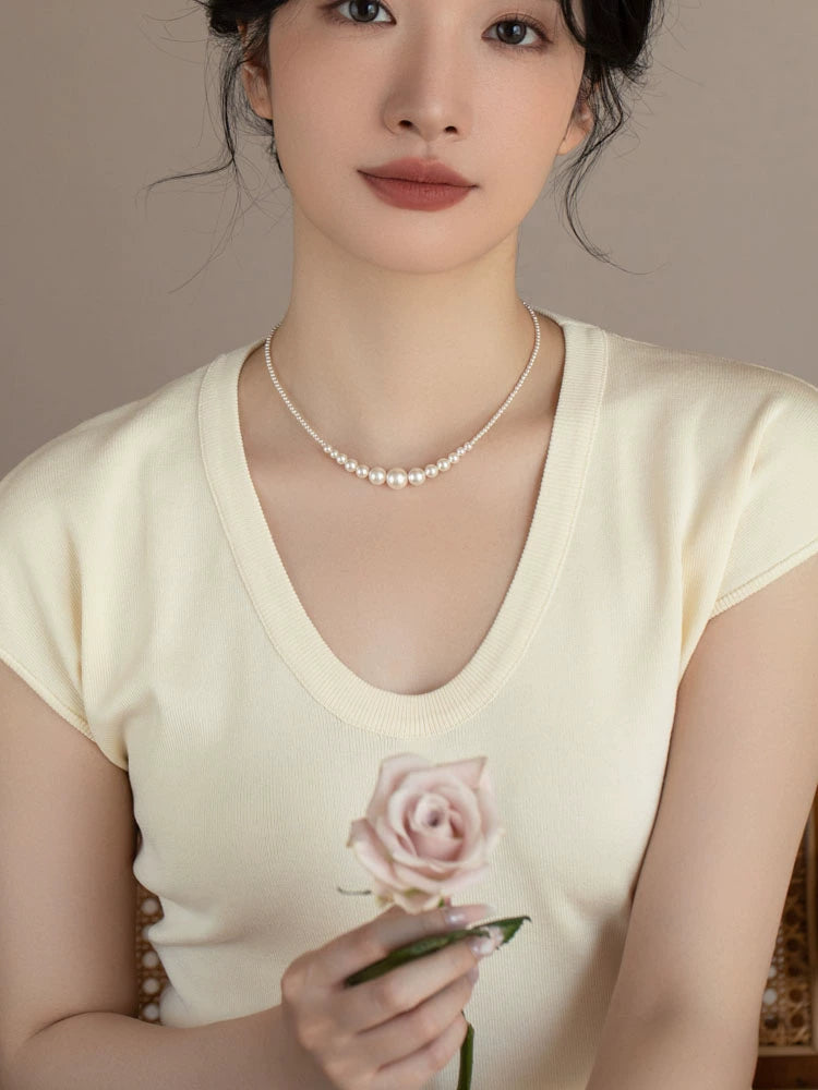 Shijia Pearl Necklace Versatile Premium Chain 2024 New
