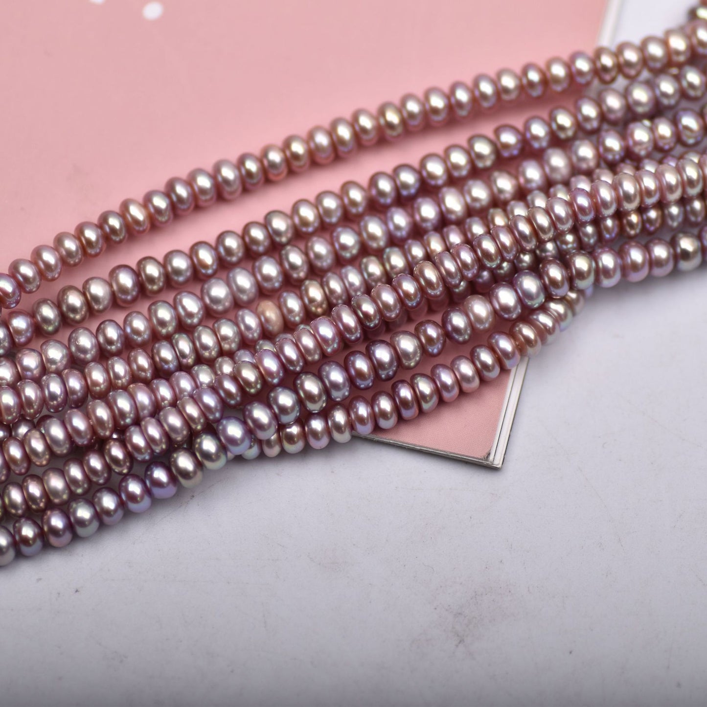 1202 Upper quality 5-6mm strong light thick DIY accessories, natural bread pearls