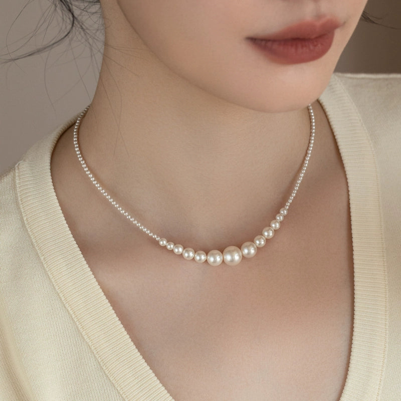 Shijia Pearl Necklace Versatile Premium Chain 2024 New