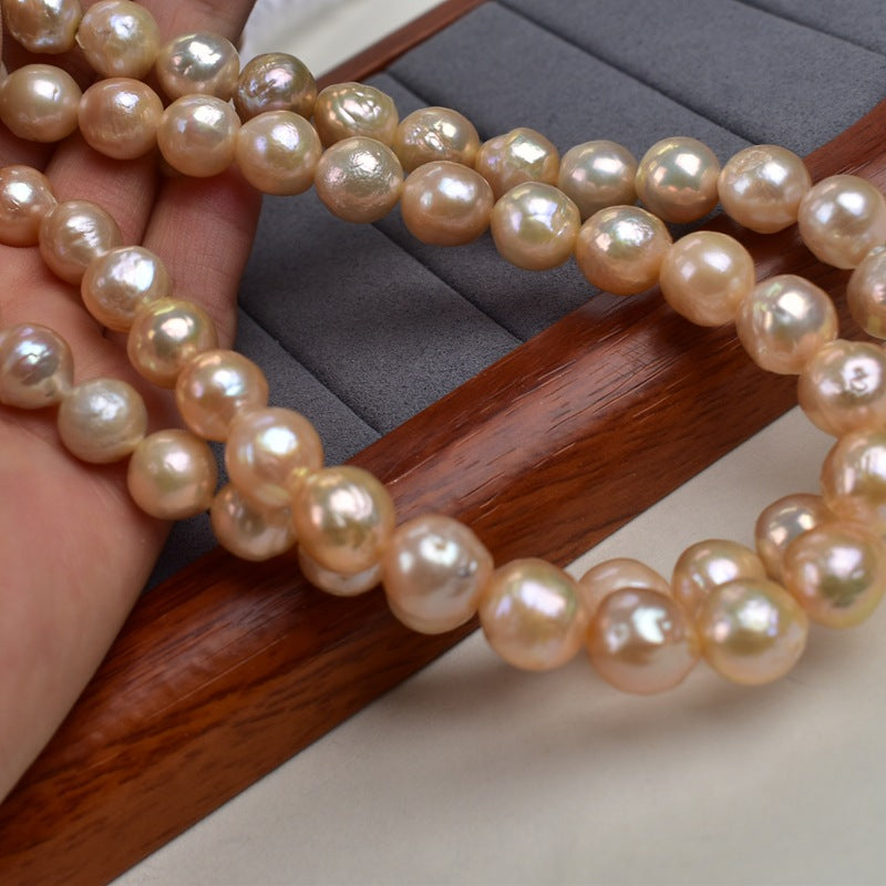 1150 strong natural freshwater pearl 9-10MM Edison pearl work in progress DIY jewelry accessories