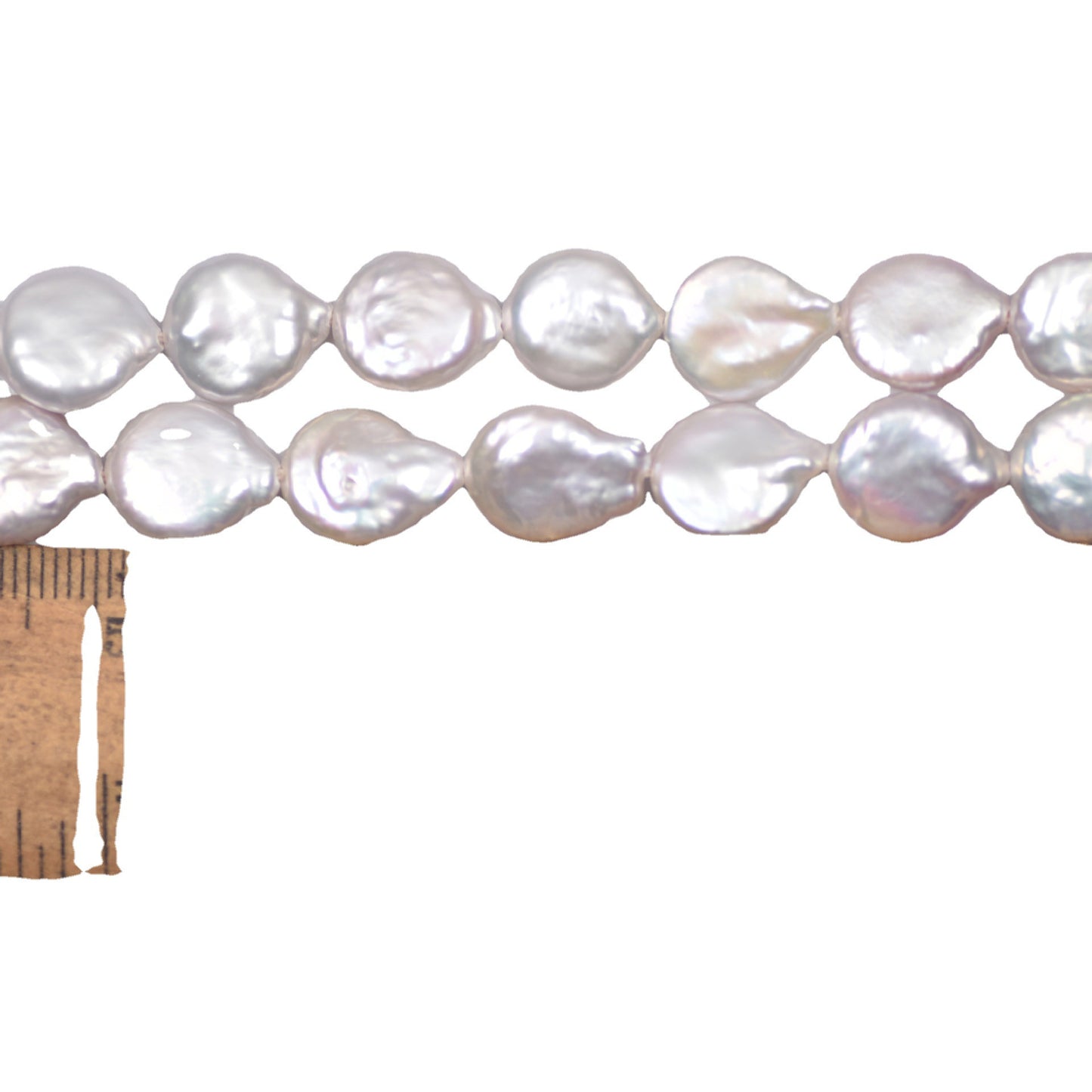 1094 Baroque Button Natural Freshwater Pearl 10-11mm with Tail Loose Beads DIY Jewelry Accessories