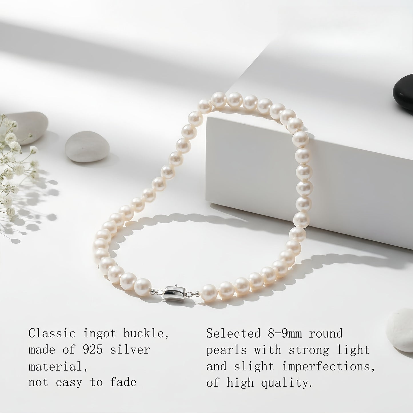 Natural Freshwater Pearl Necklace Gift for Mother