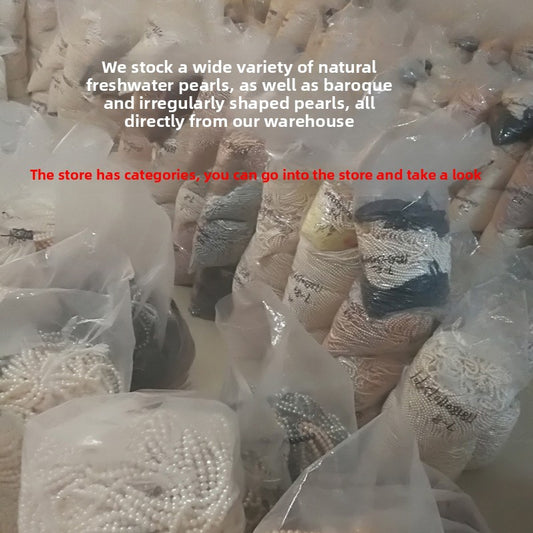 1001 Natural freshwater pearls, real pearls necklace DIY jewelry accessories loose beads