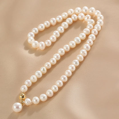 Freshwater Pearl Necklace Women's Cheongsam Neck Chain Sweater Chain