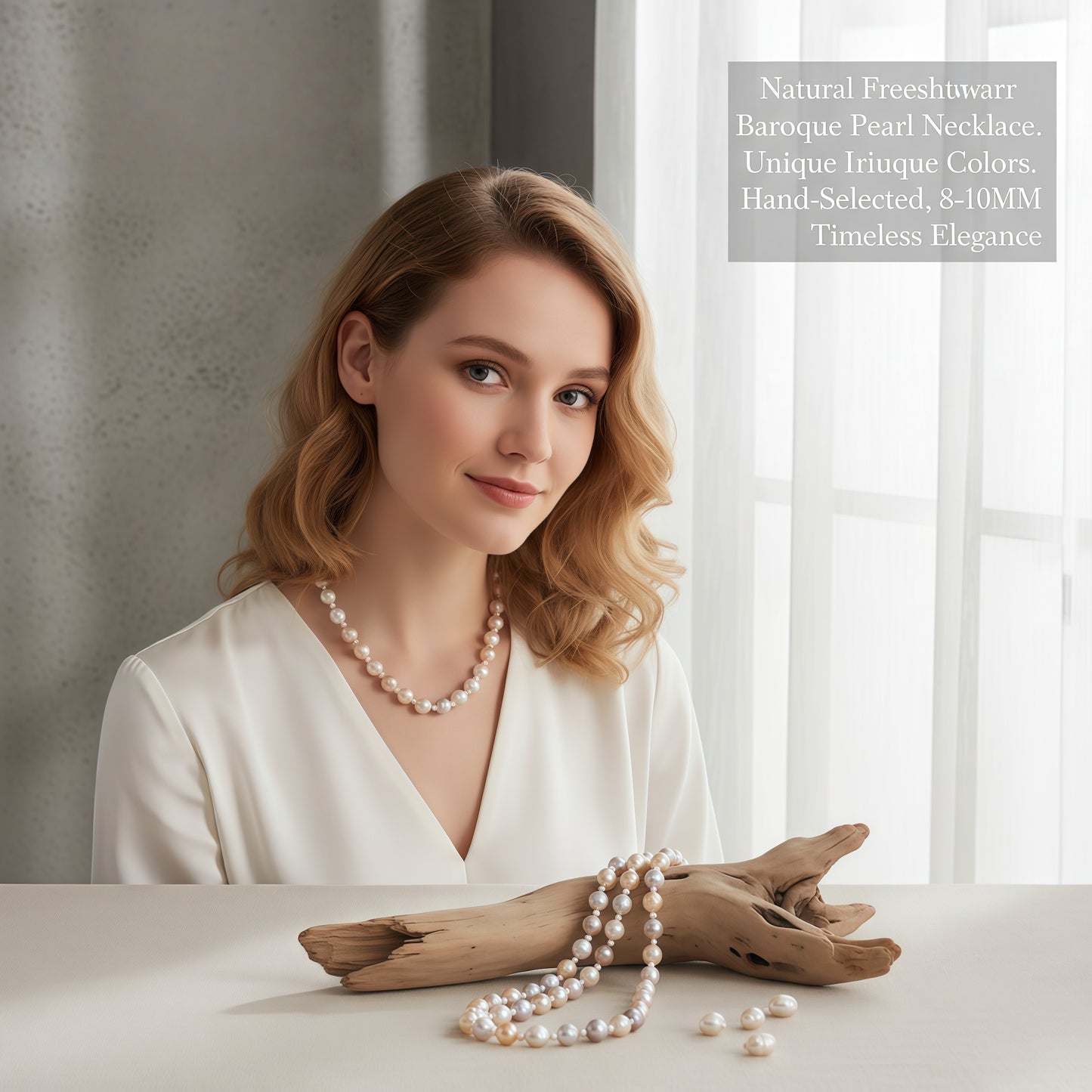 Natural Freshwater Pearl Necklace Baroque Mixed Color