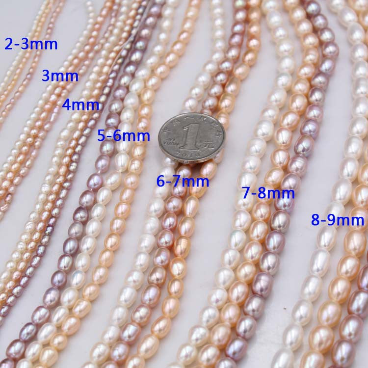 1065 natural freshwater pearl loose beads 2-9mm meter-shaped pearl DIY jewelry material