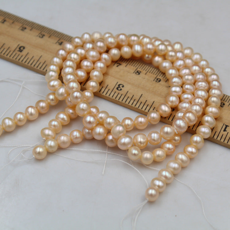 1194 Nuclear-free natural freshwater pearls, near round pearls, loose beads, manufacturers wholesale DIY jewelry production materials
