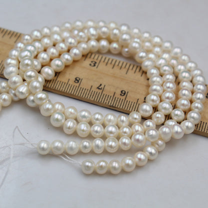 1194 Nuclear-free natural freshwater pearls, near round pearls, loose beads, manufacturers wholesale DIY jewelry production materials