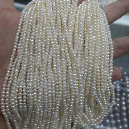 1116  Natural freshwater strong light very fine pearl 3-4mmDIY loose bead accessories
