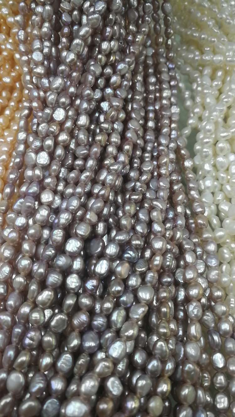 1318 Natural Peacock Green Black Freshwater Pearl DIY Jewelry Accessories