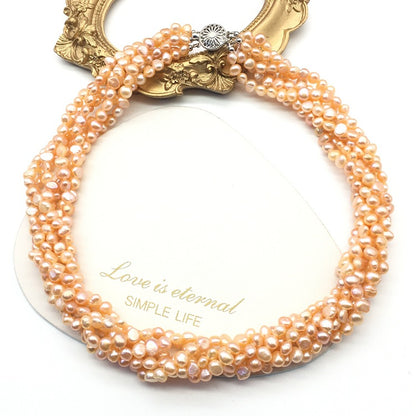 multi-layer baroque tian ran freshwater pearl necklace