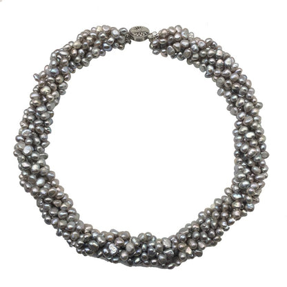 multi-layer baroque tian ran freshwater pearl necklace