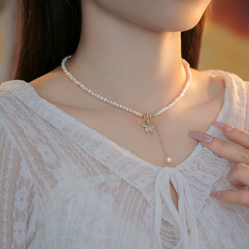 Pearl Necklace Clavicle Chain Women's Fashion Necklace
