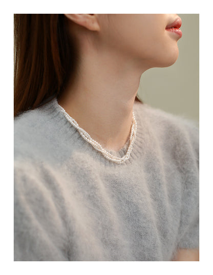 Multi-layer pearl necklace women's 2025 new popular neck chain