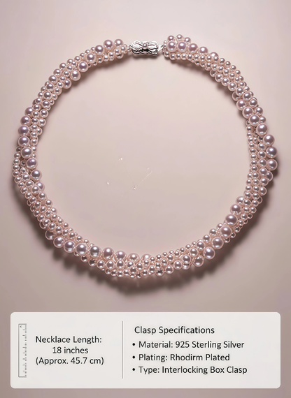 Pearl Necklace Four Layers