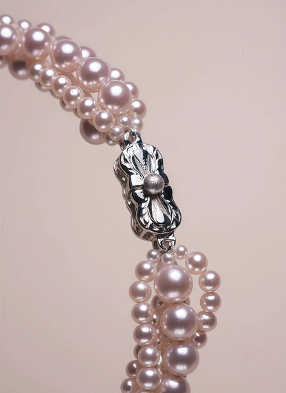 Pearl Necklace Four Layers