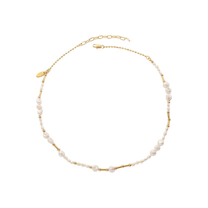 Vintage Fashion Baroque Freshwater Pearl Necklace for women