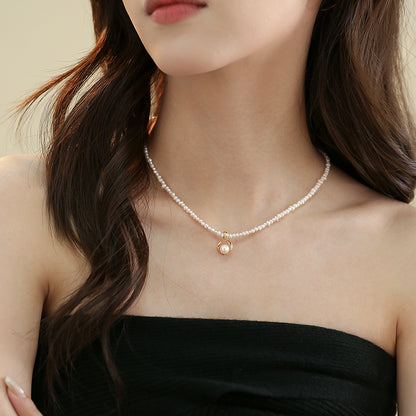 Natural freshwater pearl necklace women's fashion jewelry
