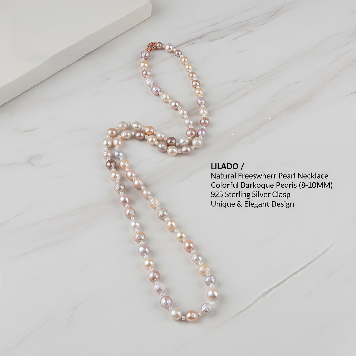 Natural Freshwater Pearl Necklace Baroque Mixed Color