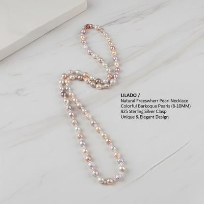 Natural Freshwater Pearl Necklace Baroque Mixed Color