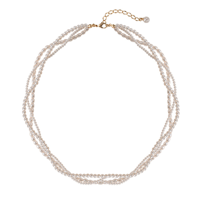 Multi-layer pearl necklace women's 2025 new popular neck chain