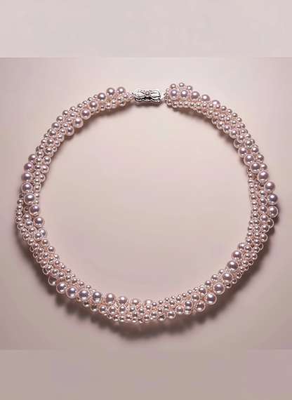Pearl Necklace Four Layers