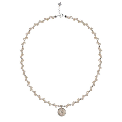 Natural Pearl Necklace Women's French Design