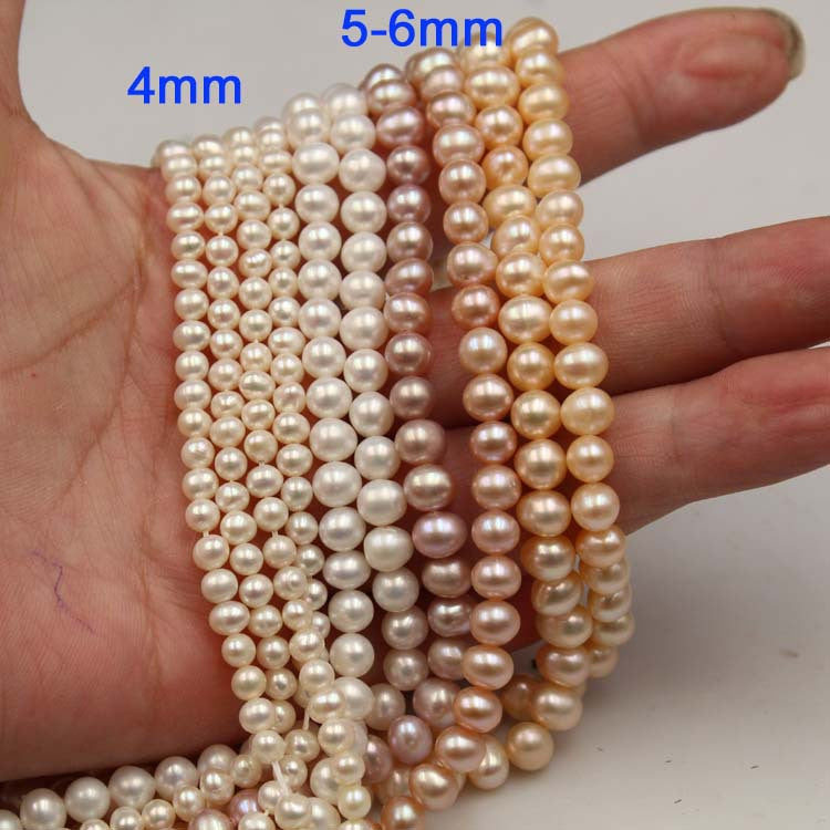 1194 Nuclear-free natural freshwater pearls, near round pearls, loose beads, manufacturers wholesale DIY jewelry production materials