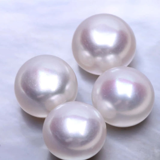 2.5-13mm 4A Grade Button Natural Real Wholesale Half Drilled Loose White Cultured Pearl Freshwater Integrity Pearl