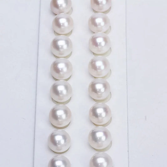 High Quality 3A Grade Natural Freshwater White Pearls 3mm-12mm Round Loose Beads High Gloss Various Styles for Jewelry Making
