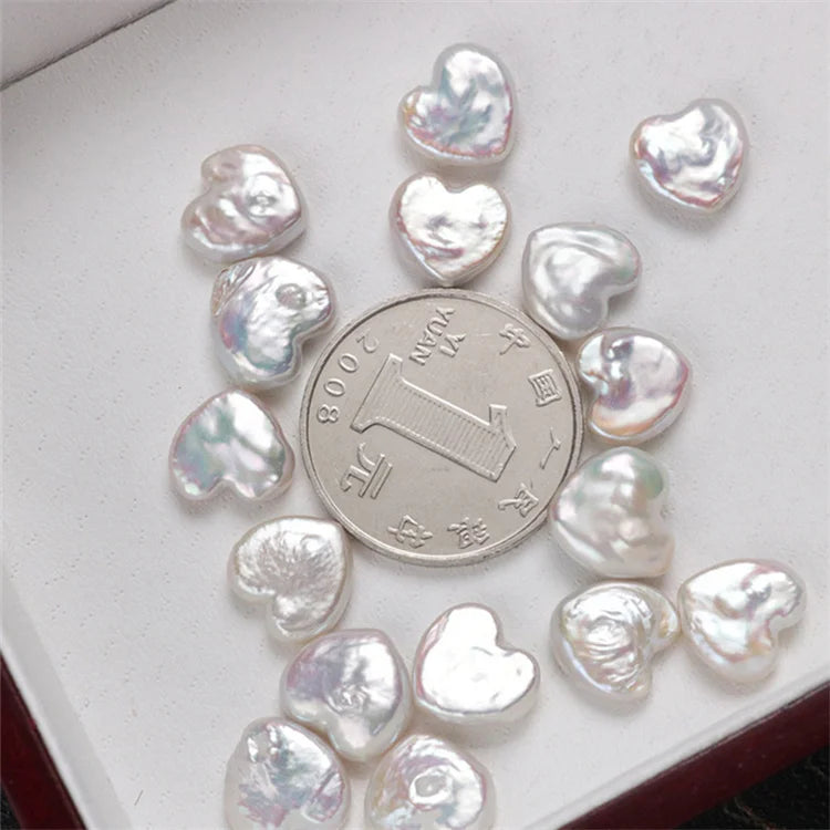 10-11mm Wholesale Freshwater Pearl Heart Shape Loose Pearls Beads Pearls for Women DIY Jewelry