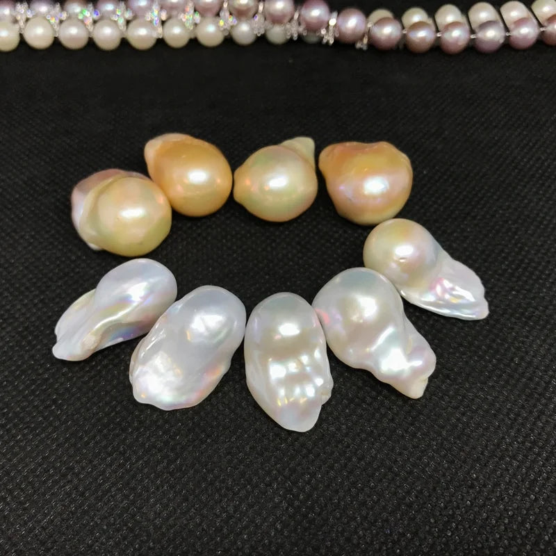 Irregular Nucleus Large Baroque Freshwater Pearl High Quality 15-16mm Big Size Loose Baroque Pearl
