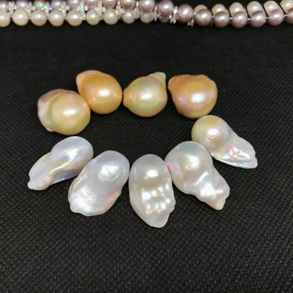 Irregular Nucleus Large Baroque Freshwater Pearl High Quality 15-16mm Big Size Loose Baroque Pearl