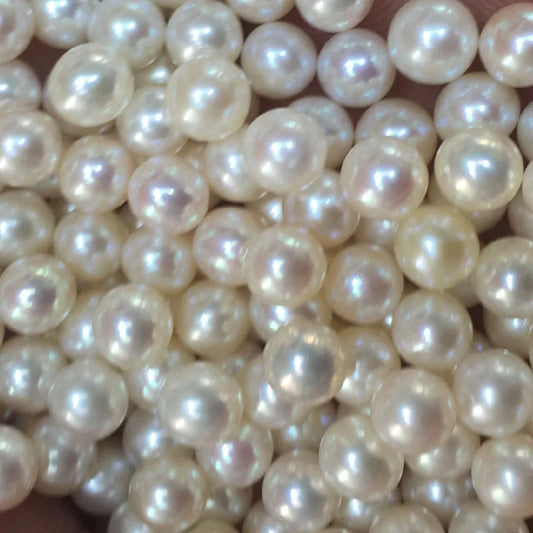 Half Drilled White pink Purple Natural Color Round Pearl Jewelry  Wholesalers Natural Freshwater Loose Pearls for Jewelry