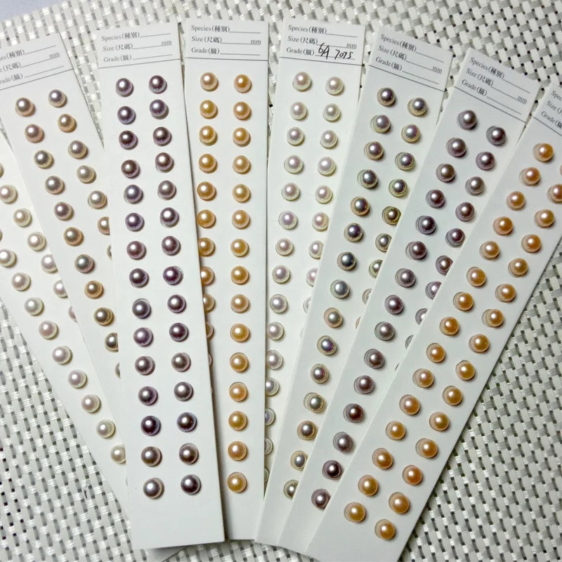 Wholesale 3A High Quality White Color Rice Shape Half-drilled/no Whole Loose Pearl 3*5mm-10*15mm Freshwater Pearl