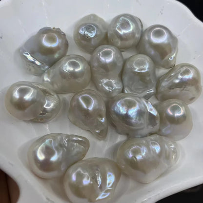 Factory Price Full Hole Baroque Pearl Beads 1A 13-16mm Baroque Natural Fresh Water Loose Pearls for Jewelry Making