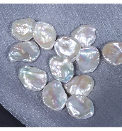 Jewelry Large 15-20mm Keshi White Freshwater Pearl Earrings High Quality Natural Loose Pearls Wholesale Price