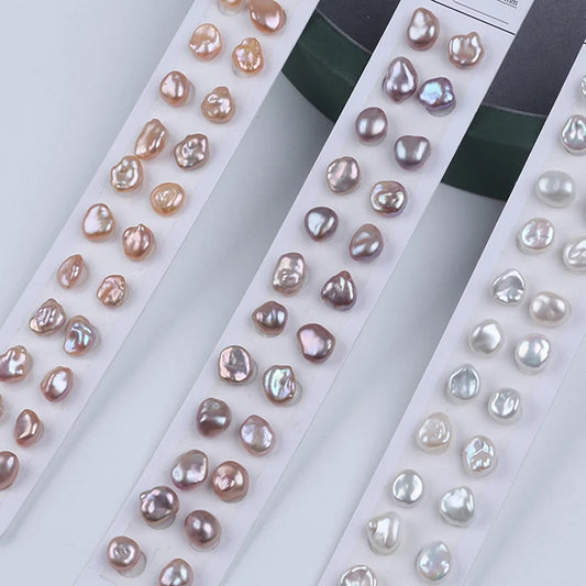 Jewelry High Quality 5-10mm Keshi White Freshwater Pearl Earrings Small Size Natural Loose Pearls 10mm Wholesale Price