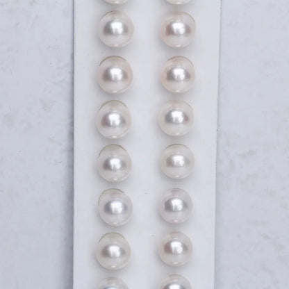 Wholesale Perfect 4A Bulk Pearl 6-6.5mm-8-8.5mm White Round Natura Freshwater Pearl Price