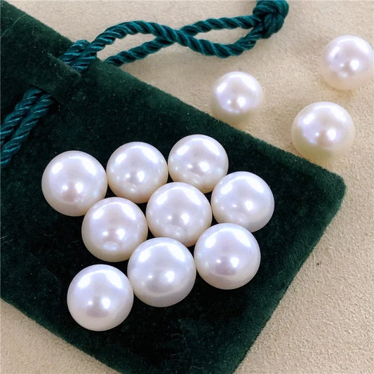 Large Size 12mm Round Natural Pearls for Jewelry Making Excellent Quality Freshwater Pearls From China 10mm 3a Loose Pearls