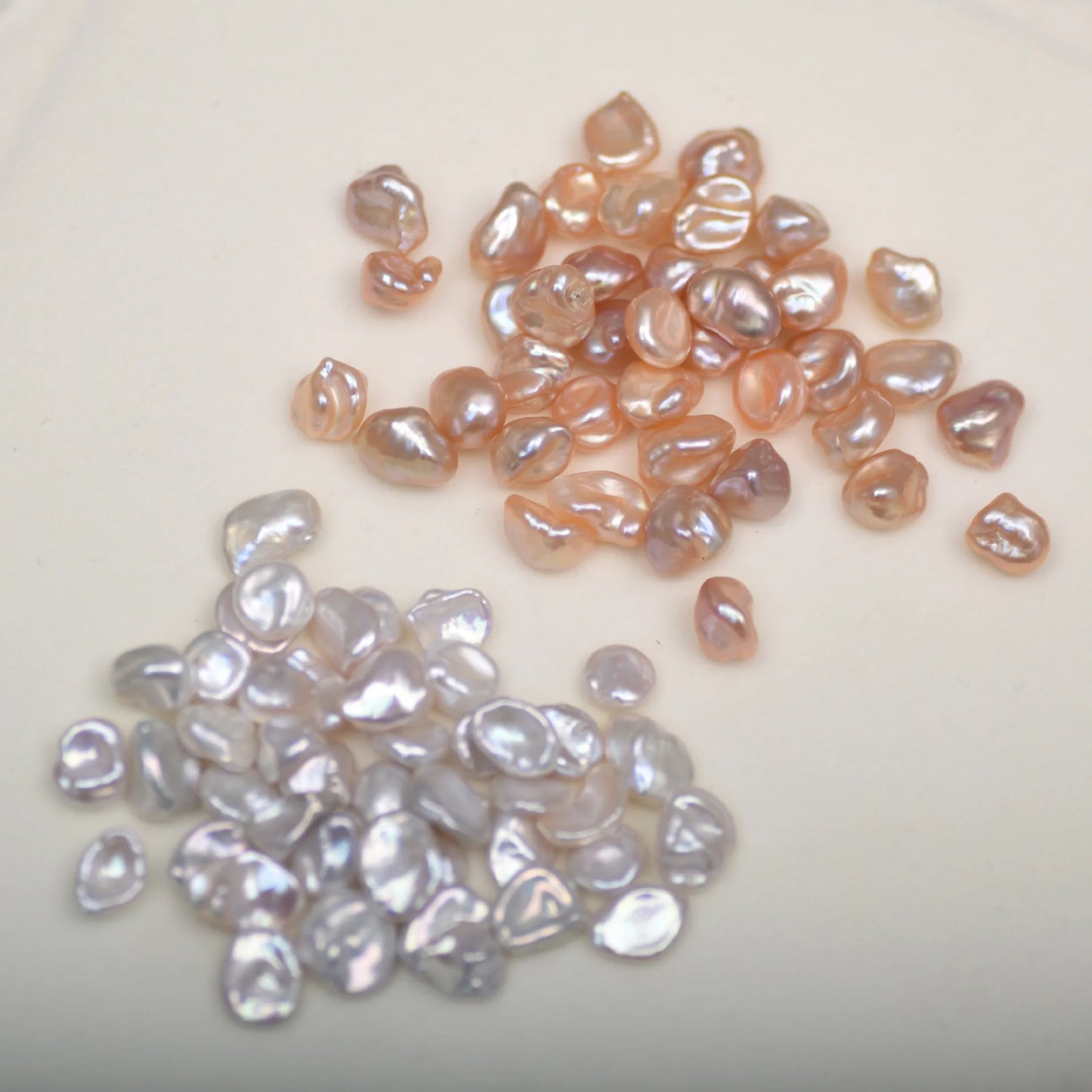 Jewelry High Quality 5-6mm Keshi White Freshwater Pearl Earrings Small Size Natural Loose Pearls 10mm Wholesale Price