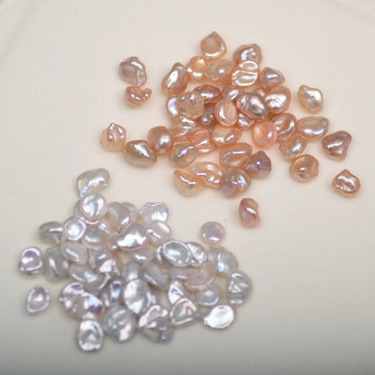 Jewelry High Quality 5-6mm Keshi White Freshwater Pearl Earrings Small Size Natural Loose Pearls 10mm Wholesale Price