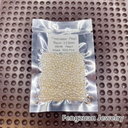 Natural Freshwater Pearls 2-3mm Round Cultivated Loose Beads Wholesale Fresh Water Pearl Beads