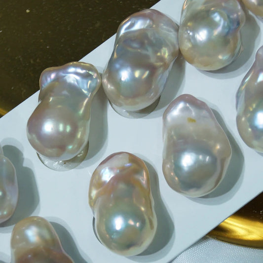 Zhuji Cultured 3A Good Quality Irregular Loose Baroque Pearls 15mm-19mm Freshwater Pearls Beads for Making Jewelry Earrings